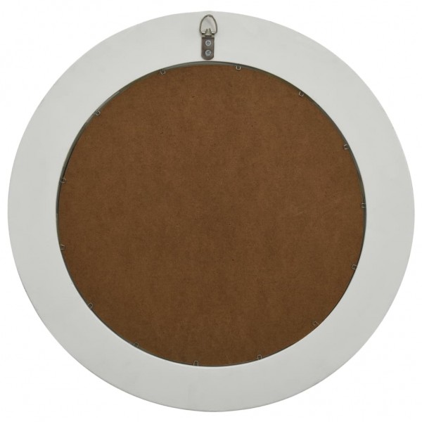 Espelho de parede estilo barroco 50 cm branco M 4