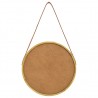 Espejo de pared con correa dorado 40 cm 5
