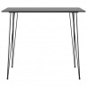 Mesa de bar 120x60x105 cm preto 2