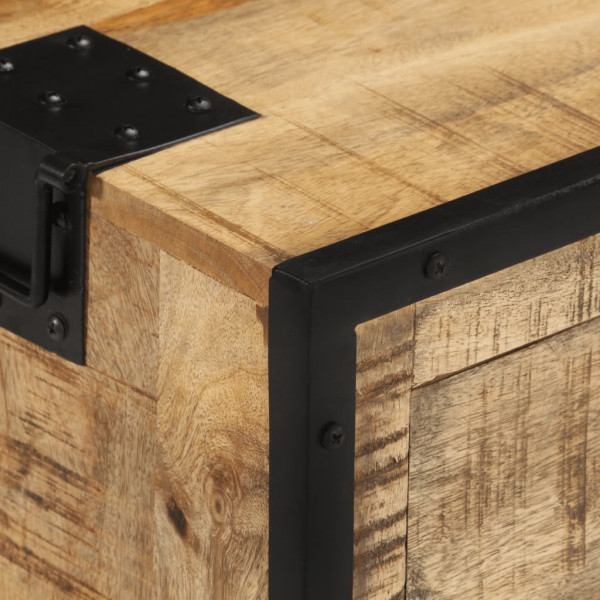 Aparador de madera maciza de mango en bruto 100x31x60 cm M 3