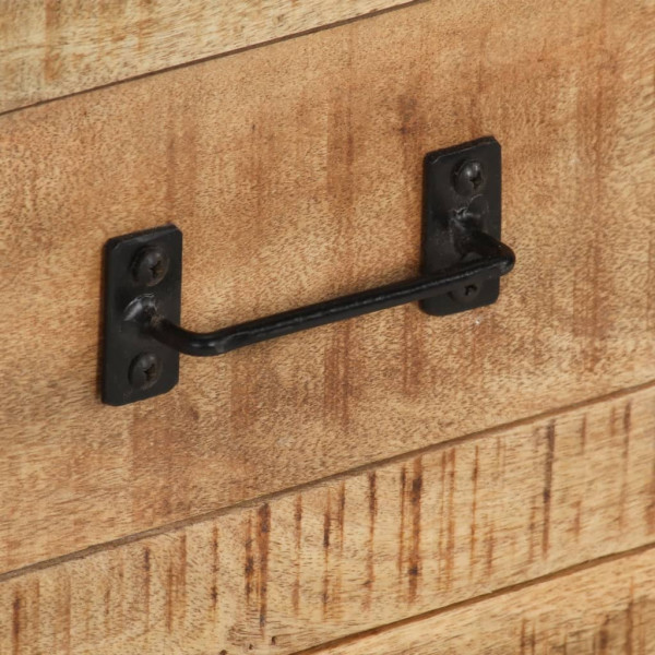 Aparador de madera maciza de mango en bruto 100x31x60 cm M 4