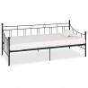 Estrutura sofá-cama 90x200 cm metal preto 1