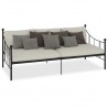 Estrutura sofá-cama 90x200 cm metal preto 2