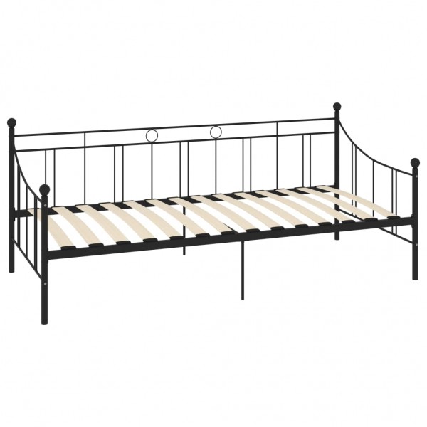 Estrutura sofá-cama 90x200 cm metal preto M 3