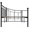 Estrutura sofá-cama 90x200 cm metal preto 5