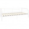 Estructura de cama de metal blanco 90x200 cm 3