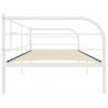 Estructura de cama de metal blanco 90x200 cm 5
