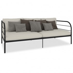 Estrutura sofá-cama 90x200 cm metal preto H