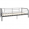 Estructura de cama de metal negro 90x200 cm 3