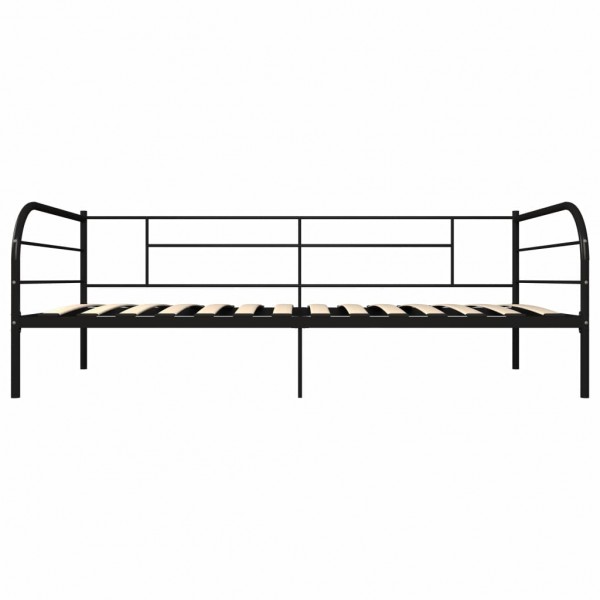 Estructura de cama de metal negro 90x200 cm M 4