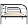 Estructura de cama de metal negro 90x200 cm 5