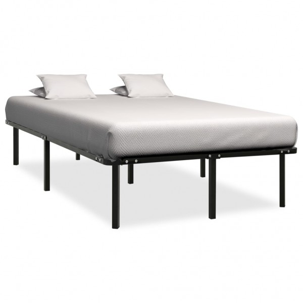 Estructura de cama de metal negro 160x200 cm D