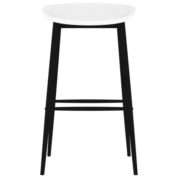 Taburetes de cocina 2 unidades blanco M 3