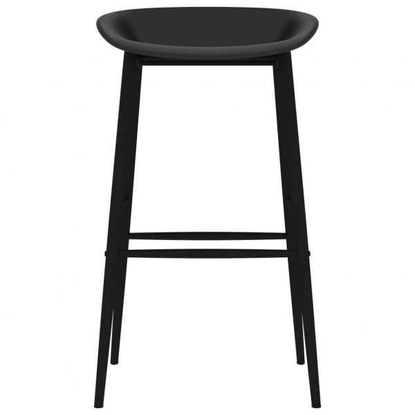 Taburetes de cocina 4 unidades negro M 3