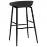 Cadeiras de bar 4 pcs preto 5