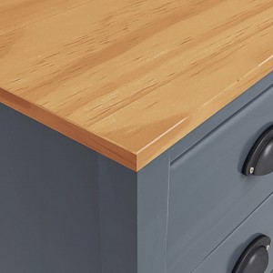 Mesas de cabeceira Hill 2 pcs 46x35x49.5 cm pinho cinza H