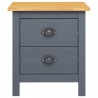 Mesitas de noche Hill 2 uds madera de pino gris 46x35x49.5 cm 4