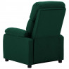 Sillón reclinable de tela verde oscuro 4