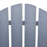 Silla jardín Adirondack y mesita madera maciza de abeto gris 5