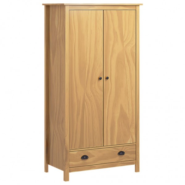 Armario de 2 puertas Hill madera maciza pino 89x50x170cm D