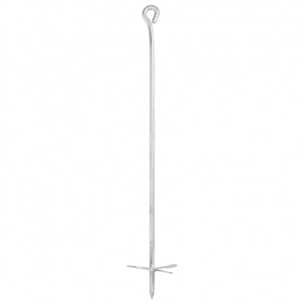Âncoras de solo 10 peças de metal galvanizado 10x60 cm M 4