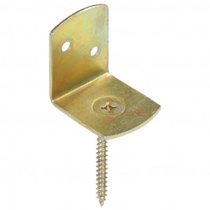 Soportes del panel de la valla 4 uds en L metal galvanizado H