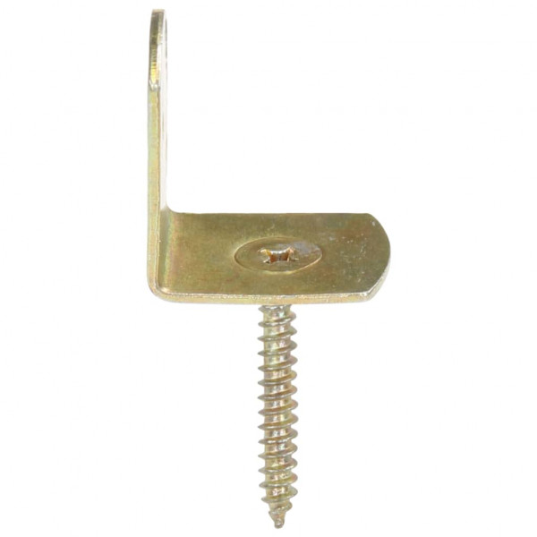 Soportes del panel de la valla 24 uds en L metal galvanizado M 4