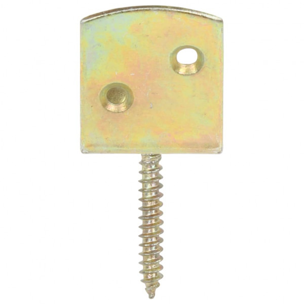 Soportes del panel de la valla 24 uds en L metal galvanizado M 5