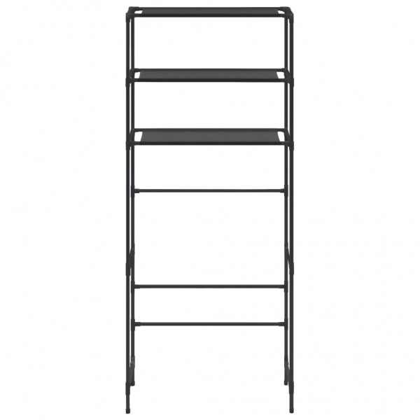 Estante encima de la lavadora 3 niveles negro 69x28x169 cm M 3