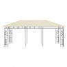 Gazebo com rede mosquiteira 6x3x2.73 m creme 3