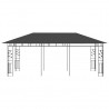 Gazebo com rede mosquiteira 6x3x2.73 m antracite 3