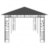 Cenador con mosquitera gris antracita 6x3x2.73 m 4