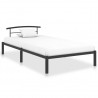 Estrutura de cama 90x200 cm metal preto 1