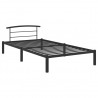 Estrutura de cama 90x200 cm metal preto 2