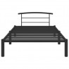 Estructura de cama de metal negro 90x200 cm 3
