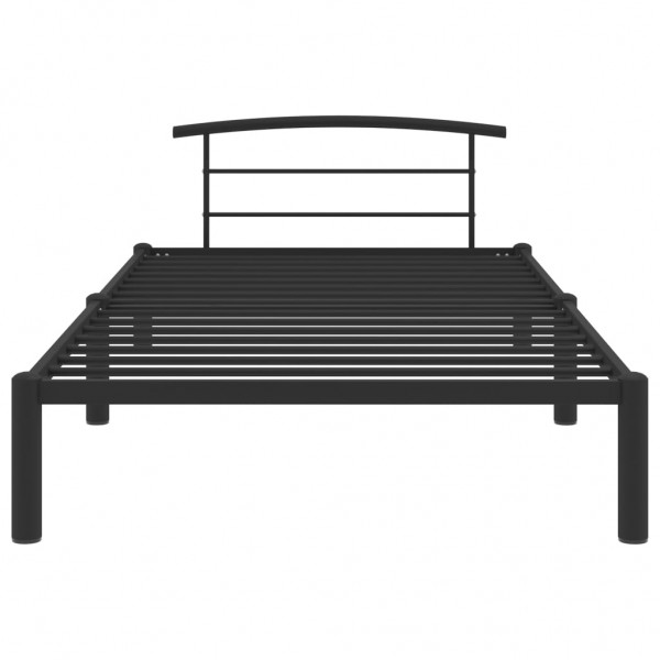 Estructura de cama de metal negro 100x200 cm M 3