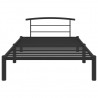 Estrutura de cama 100x200 cm metal preto 3