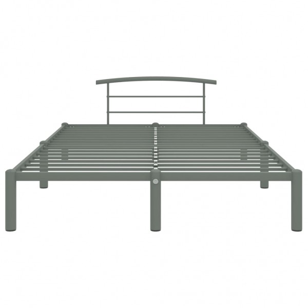 Estructura de cama de metal gris 160x200 cm M 4