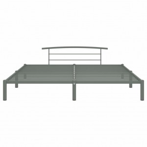 Estructura de cama de metal gris 180x200 cm H