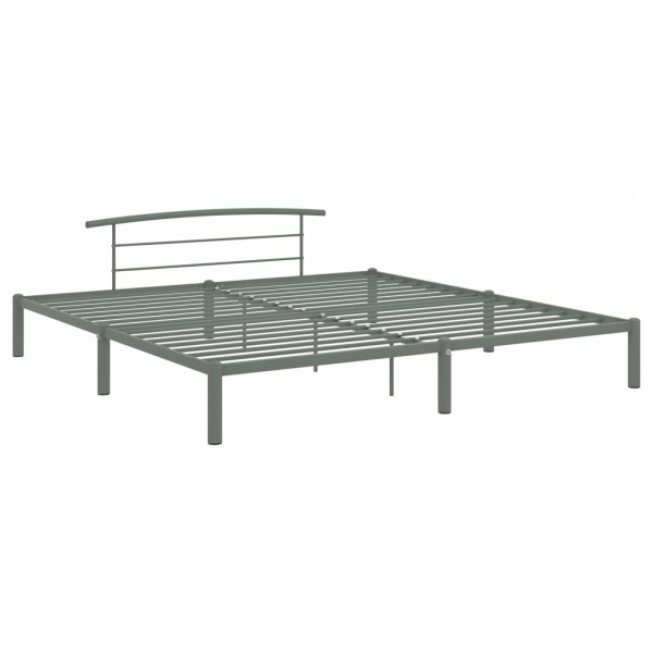 Estructura de cama de metal gris 180x200 cm M 3