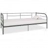 Estrutura sofá-cama 90x200 cm metal cinzento 1