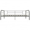 Estructura de cama de metal gris 90x200 cm 4
