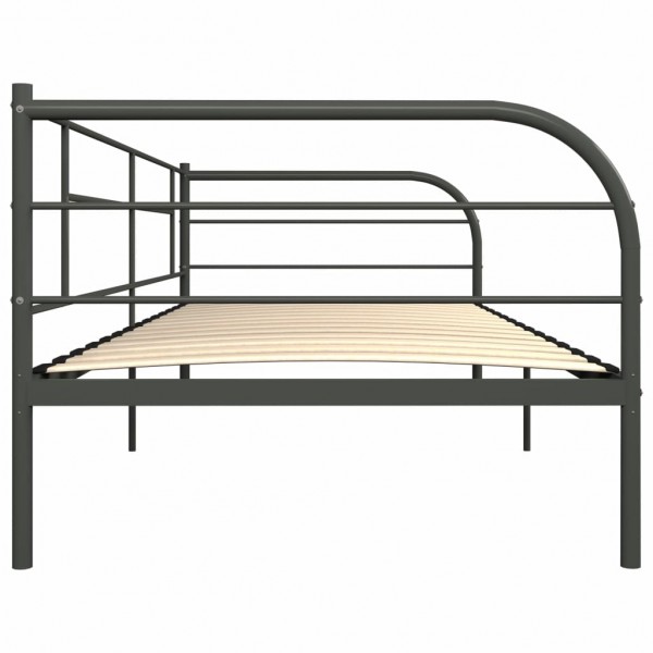 Estructura de cama de metal gris 90x200 cm M 5