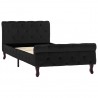 Estrutura de cama 90x200 cm veludo preto 2