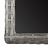 Mesa de jardín vidrio y ratán sintético antracita 110x53x72 cm 5