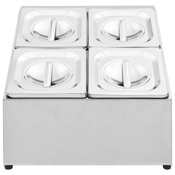 Soporte bandeja Gastronorm con 4 bandejas 1/6 acero inoxidable M 3