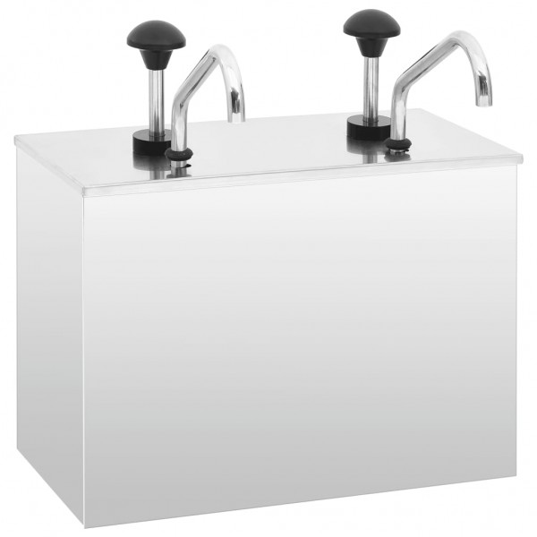 Dispensador de salsa de acero inoxidable 2 x 3.5 L D