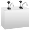 Dispensador de salsa de acero inoxidable 2 x 3.5 L 1