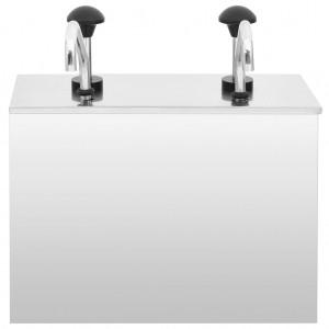 Dispensador de salsa de acero inoxidable 2 x 3.5 L H