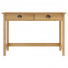 Mesa consola Hill con 2 cajones madera pino 110x45x74 cm 2
